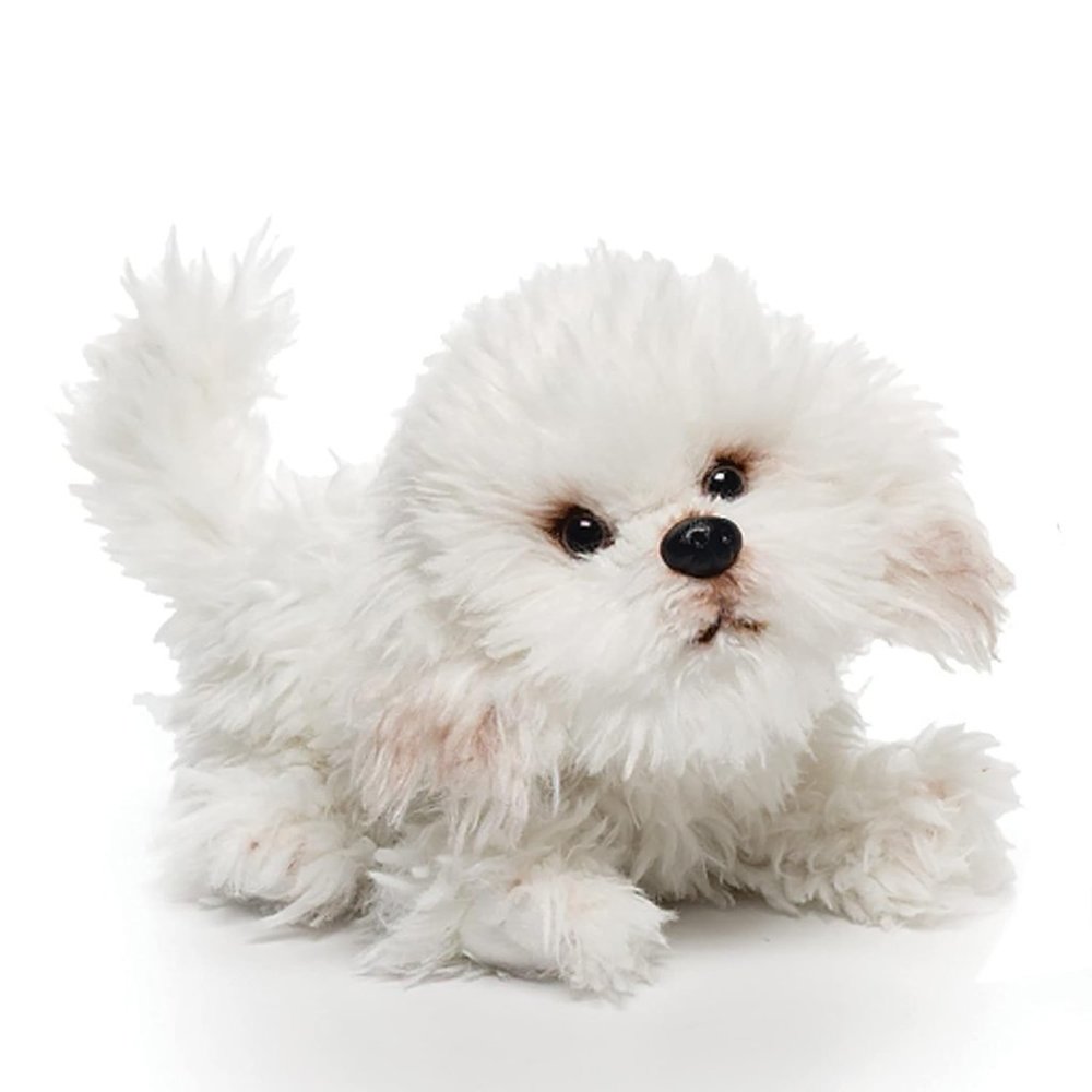 Demdaco Small Bichon Frise Dog Stuffed Animal